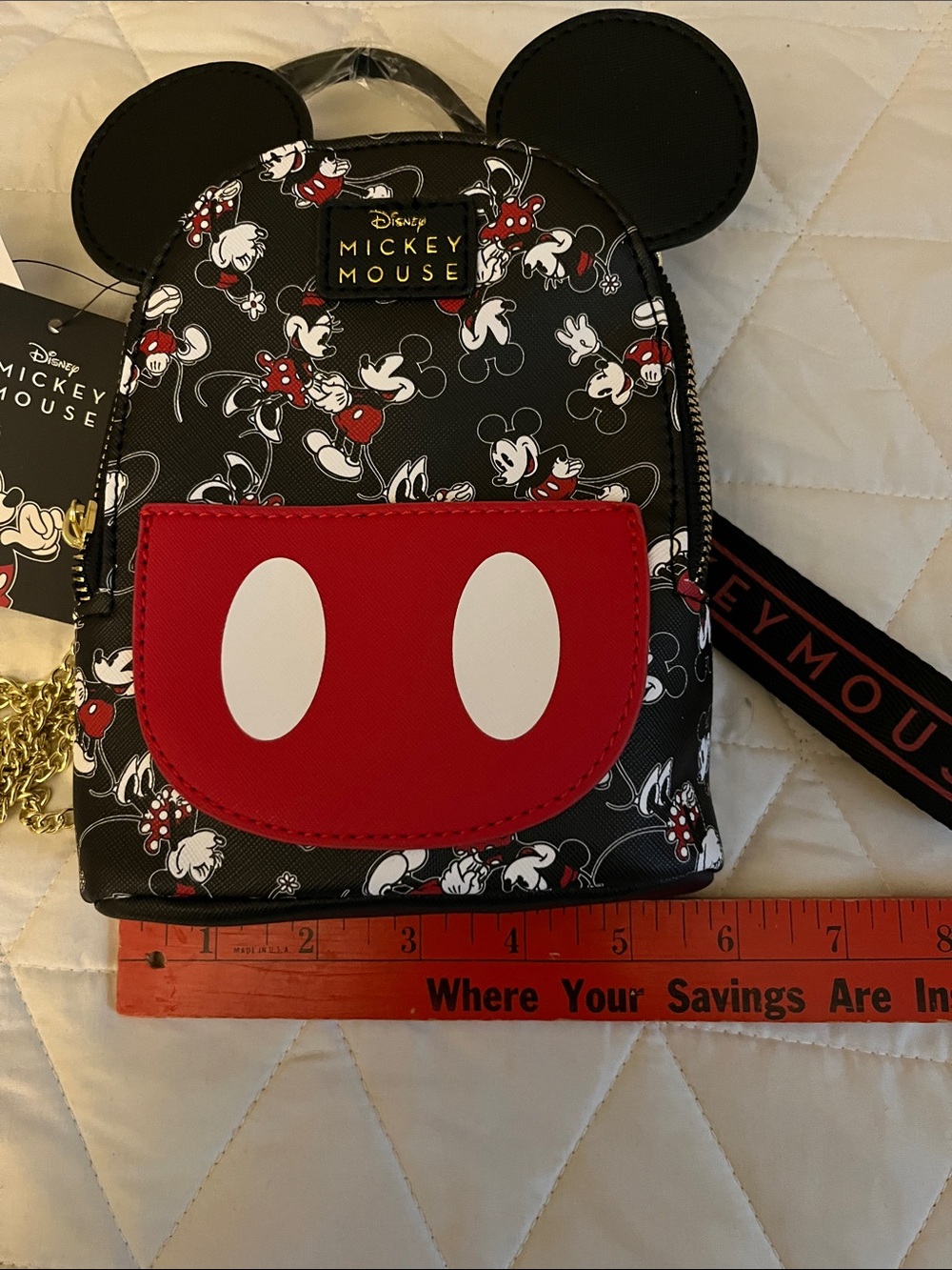 Mickey Mouse Mini Backpack Purse - Picture 7 of 8
